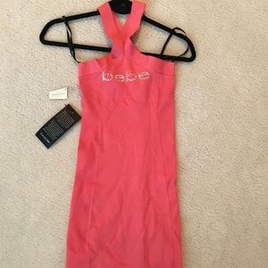 BEBE Bodycon Halter Dress